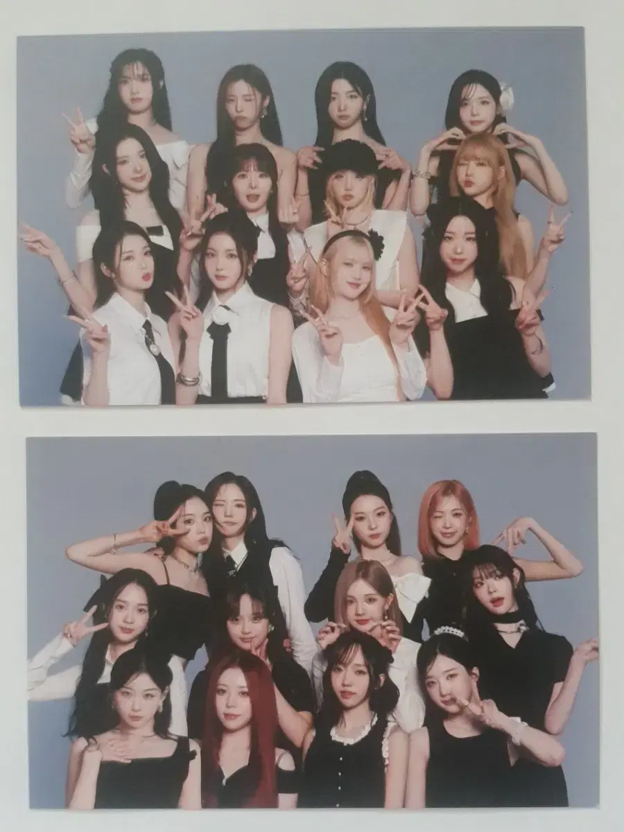Triples Access showcase pre-order benefit - 2 12-member unit group postcards