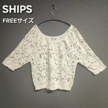 쉽스 레이스 상의 블라우스 풀오버
