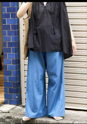 FREAK'S STORE 레이온 데님 이지 팬츠