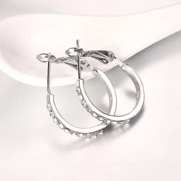 주얼리 브랜드 후프 귀걸이 여성용 지르코니아
