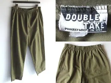 레어 USA제 빈티지 DOUBLE TAKE 이지 팬츠 카키