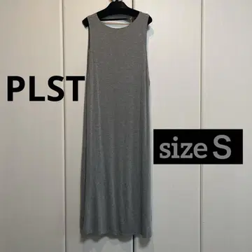 PLST 슬리브리스 원피스 그레이 S