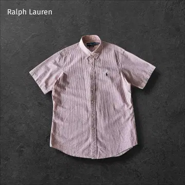 랄프 로렌 Ralph Lauren 반팔 셔츠 시어서커 스트라이프