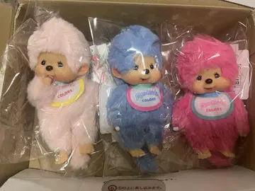 새상품 몬치치 COLORS 키체인 핑크 블루베리 핑크