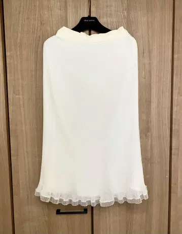 CARVEN 칼벤 플리츠 스커트 36 화이트