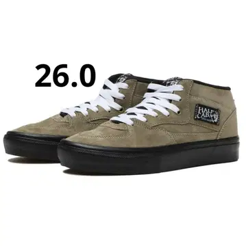 Vans 스케이트 하프 캐브 올리브/블랙