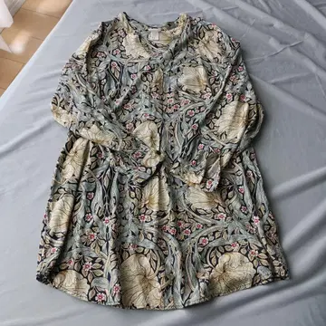 William Morris] 핑파넬 패턴 튜닉 L 사이즈