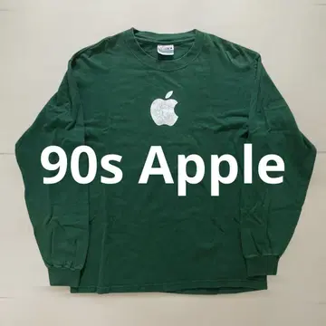 90s 애플 롱 T hanes 애플 회사 헤인즈 제 그린