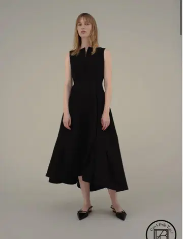laubeblanc 로브 블랑 Keyneck Jacquard Dress