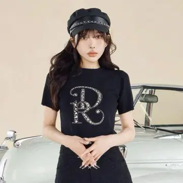 Darich 비쥬 DR 니트 탑 BLK 다리치
