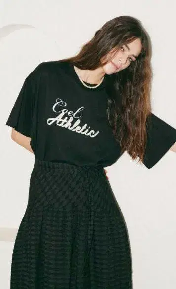 COEL 코엘 그로그랭 테이프 로고 티셔츠 블랙