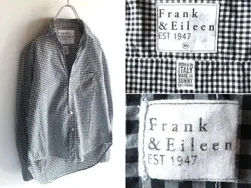 USA제 Frank&Eileen EILEEN 깅엄 체크 셔츠 XS