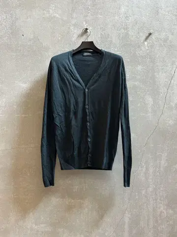 John smedley 다크 그린 V넥 가디건