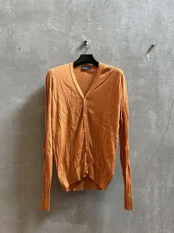 John smedley 오렌지 버튼 가디건