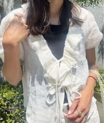 자라 ZARA 2024SS 로맨틱 린넨 블렌드 블라우스