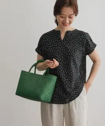 어반 리서치 도어스 린넨 코튼 패턴 스키퍼 셔츠 튜닉