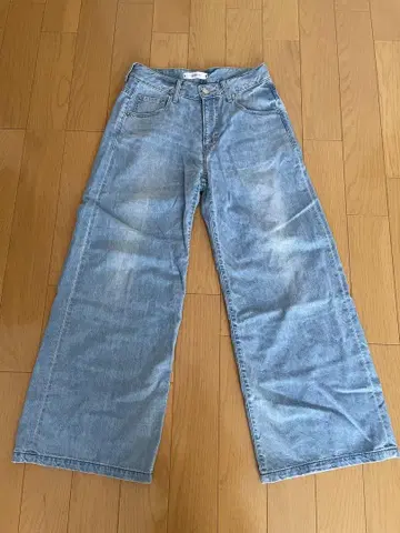 ANTGAUGE 안트 게이지 와이드 데님 시착만 한 상품 새상품급