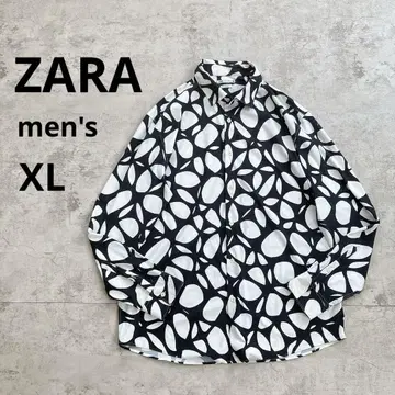 ZARA 자라 대비 프린트 셔츠 긴팔 XL 남성용