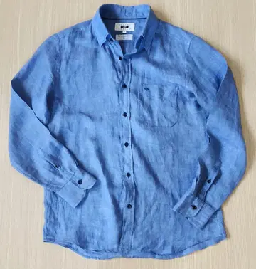 JOSEPH ABBOUD 린넨 긴팔 셔츠 M 블루 CANCLINI