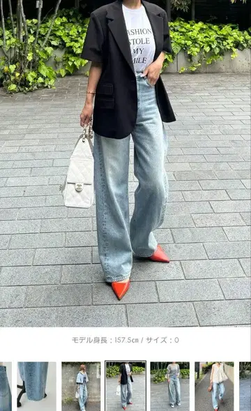 새상품 cygne 사이즈 0 커비 데님 Rem 팬츠 데님 팬츠