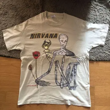 NIRVANA 아트 프린트 티셔츠 XL