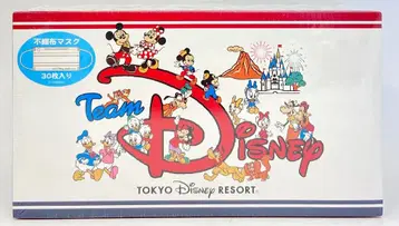 도쿄 디즈니 리조트 부직포 마스크 Team DISNEY