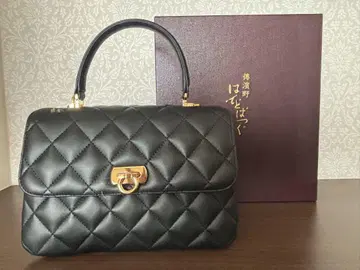 미사용품 후지하마 로산주 퀼팅 핸드백 체인 숄더백