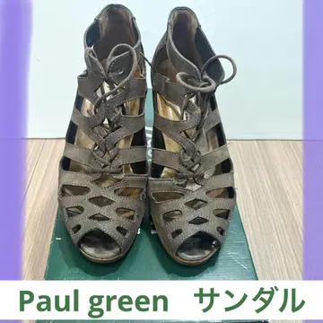 paul green 브라운 오픈토 샌들