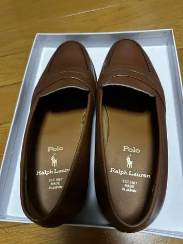 폴로 랄프 로렌 브라운 로퍼 일본제