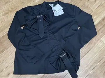 23aw noir kei ninomiya 가르송 리본 컷 티셔츠 S