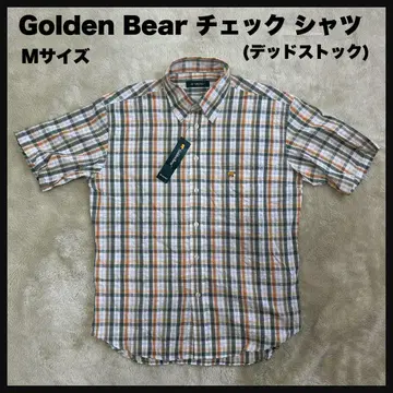 데드스탁 Golden Bear 체크 버튼 다운 셔츠 M 사이즈