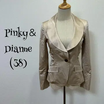 Pinky&dianne(38) 테일러드 자켓/베이지/광택 있음/턱