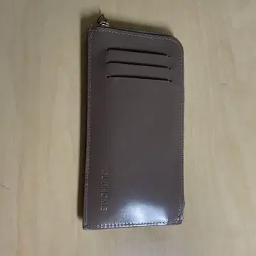 OURHOME 아워 홈 슬림 가죽 장지갑 리치 베이지