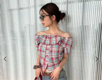 ALAND 미사용 새상품 3.3 Field Trip/체크 오프 숄드 브라