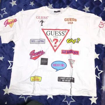 GUESS 로고 프린트 티셔츠 81