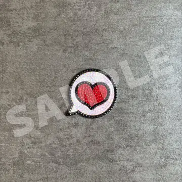 부채 데코 문자 데코 부품 말풍선 하트