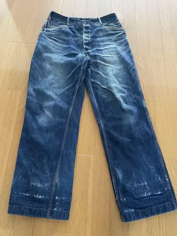 텐더 로인 데님 페인터 팬츠