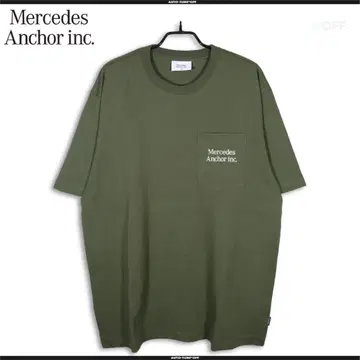 Mercedes Anchor Inc. 로고 티셔츠 OLIVE XL