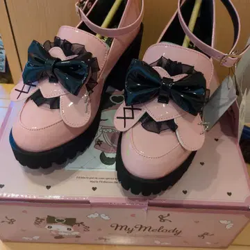 마이멜로디 프릴 리본 통굽 로퍼 S(22~22.5cm)