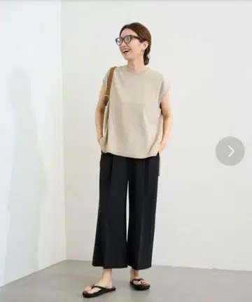 프레임워크 와이드 팬츠 36 블랙