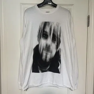 Bowwow Kurt Cobain 롱 슬리브 티셔츠 롱 T 밴딩 T