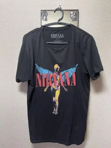 NIRVANA 그래픽 티셔츠 L 사이즈 블랙
