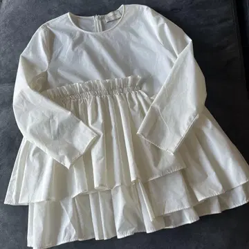 UNITED ARROWS 프릴 긴팔 블라우스