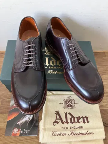 ALDEN 알든 D1629V 칩 버건디 코도반 8.5D