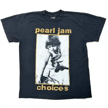 11521 Pearl Jam 펄 잼 티셔츠 락 티 양면 L