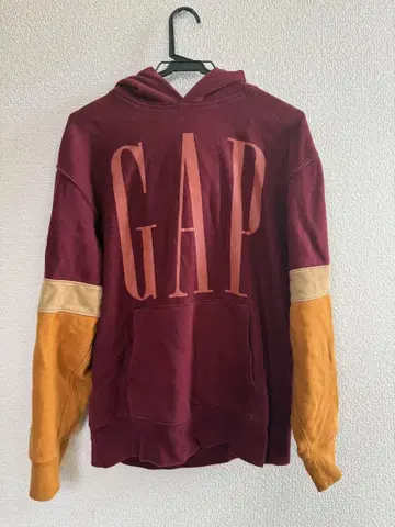 GAP 버건디 오렌지 후드티 S
