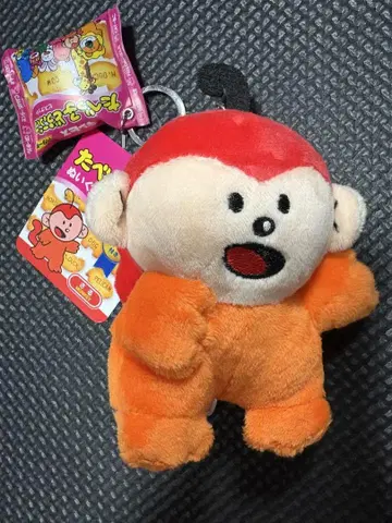 타베코 동물 봉제 인형 키링 원숭이