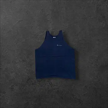 90년대 챔피언 탱크탑 파랑 자수 택