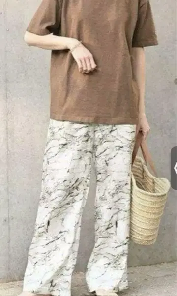 프레임워크 마블 프린트 팬츠