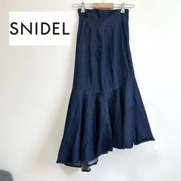 새상품급 정가 12,980엔 snidel 이레헴 데님 머메이드 스커트 롱